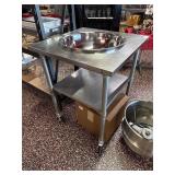New! 30ï¿½ Work Table w/ Mixing Bowl