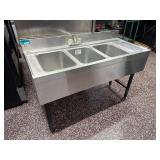 47ï¿½ Back Bar 3 Compartment Sink