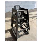 2x Wooden Restaurant High Chairs