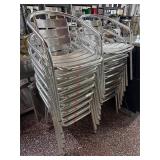 Like New! 4x Outdoor Aluminum Dining Chairs