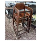 2x Wooden High Chairs
