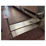 48' Work Table Over Head Shelves