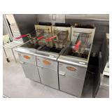 Avantco 177FF50N 40lbs Natural Gas Fryer