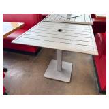 32' Outdoor Dining Table w/ 4 Chairs
