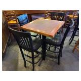 30' High Top Table w/ 4 Bar Stools