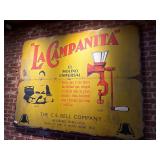 Large 'La Campanita' Metal Advertising Sign