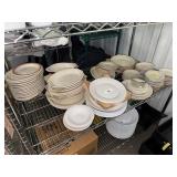 Assorted Plates & Bowls (Shelf Contents)