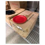 New! Case of 6' Red Side Plates