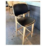 2x Wooden Bar Stools