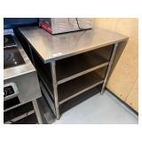36' All Stainless Steel Work Table