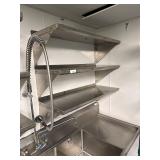 3 42' John Boos Stainless Steel Wall Shelves