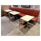 3x Booth, Table & Chair Sets