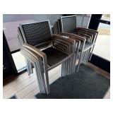 4 Stackable Outdoor Dining Chairs