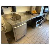135' Stainless Steel Drinks Station w/ Sink