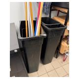 2 Slim Jim Trash Cans
