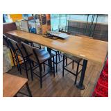 8' High Top Dining Table