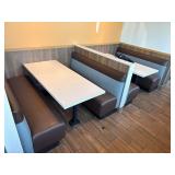 2x 71' Booth & Dining Table Sets