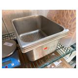 Set of Perforated Stainless 1/2 Size Steam Pans