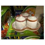 New! 7 Pickle / Condiment Sets