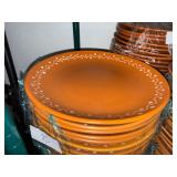 Like New! 30 10' Clay Dinner Plates