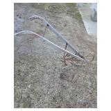 Antique push plow cultivator