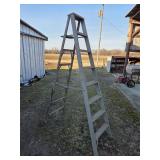 8 ft aluminum step ladder legs reinforced