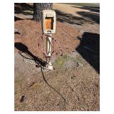 Vintage standing air pump Bennett tire inflator