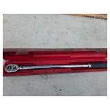 Snap on torque wrench