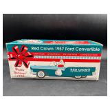 Vtg Red Crown 1957 Ford Convertible Coin Bank