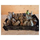 Vintage bottles crate not included
