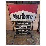 Vintage Marlboro advertising sandwich sign