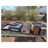 8 tracks player and turntable not tested