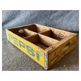 GOLDSBORO, NC vintage Pepsi-Cola wooden soda crate