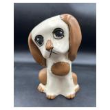 vintage ceramic figurine Sad Eyes signed flawed
