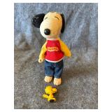 1966 Knickerbocker Peanuts Snoopy vinyl posable