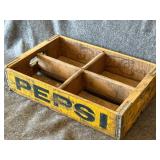 GOLDSBORO, NC vintage Pepsi-Cola wooden soda crate