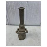 Vintage brass fire hose nozzle