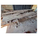 large lot of mill wood