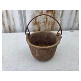 Cast iron lead melting smelting pot