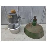 Flood light enamel light shade