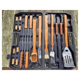 Barbecue grilling tool set