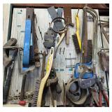 Contents of tool board hand tools