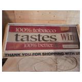 Light up advertising sign Winston cigarettes