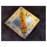 vintage Coker's Hybrids advertising clock