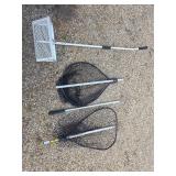 Sand flea rake fish nets
