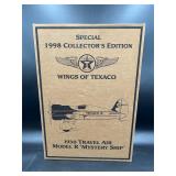 Vtg Wings of Texaco 1930 Travel Air 'Mystery Ship'
