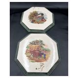 Vintage plaster wall hangings