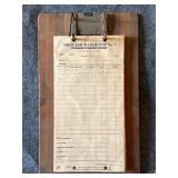 VTG KINSTON Sheppard Warehouse No. 1 clipboard