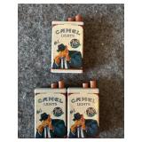 3 Camel Lights Joe's Place match striker lighter