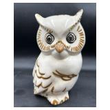 Vintage ceramic owl figure signed